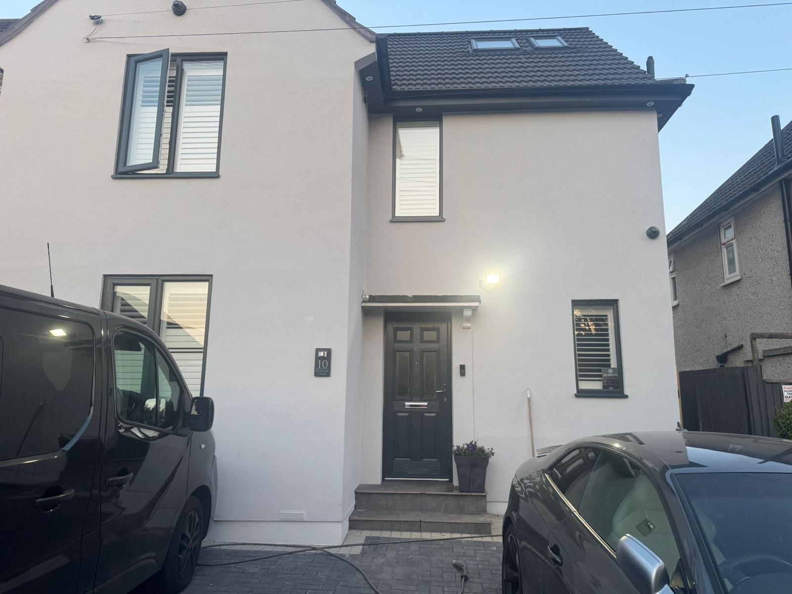 Rendering over pebbledash by D&J Plastering